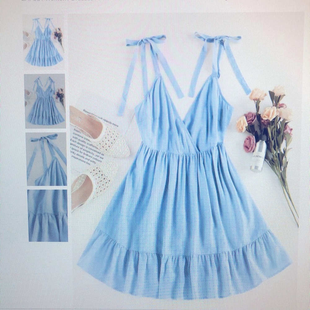Light blue summer dress